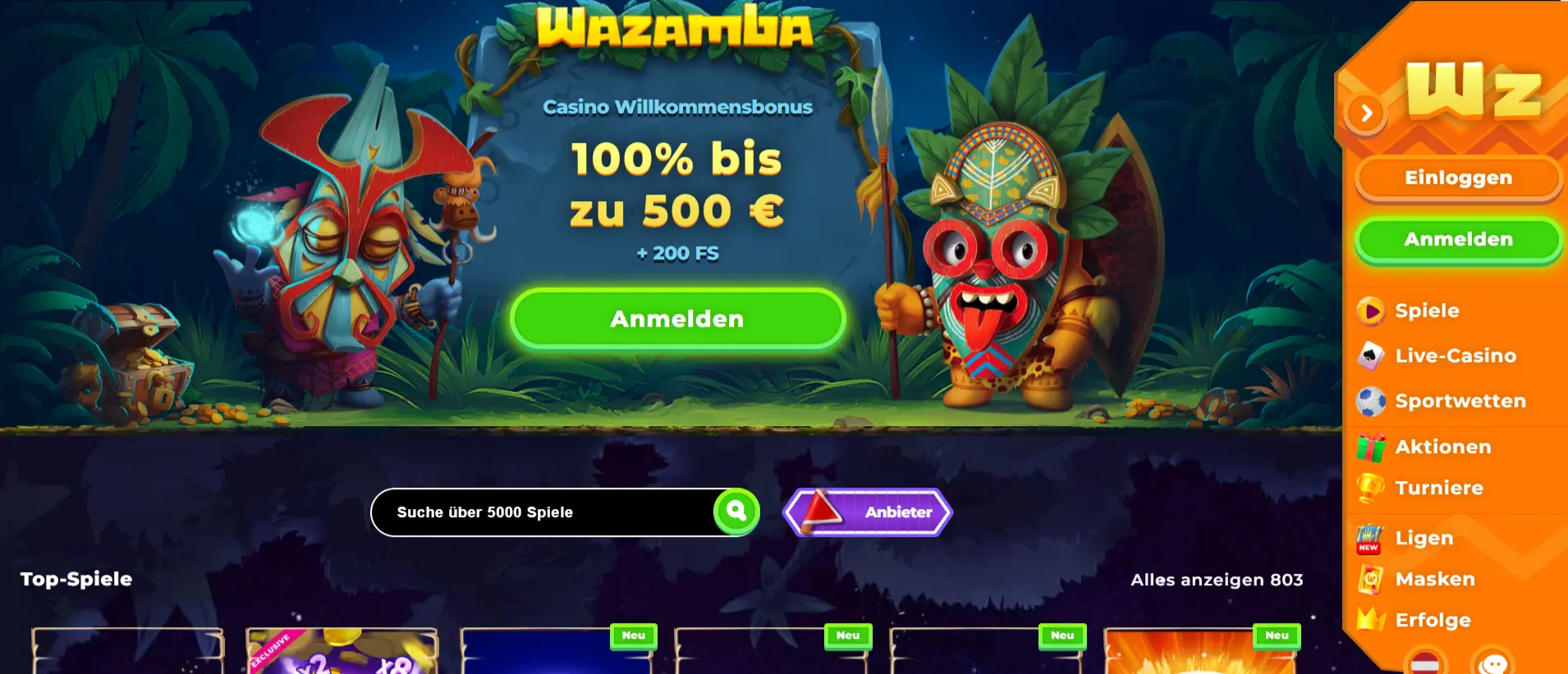 Wazamba Casino Testbericht