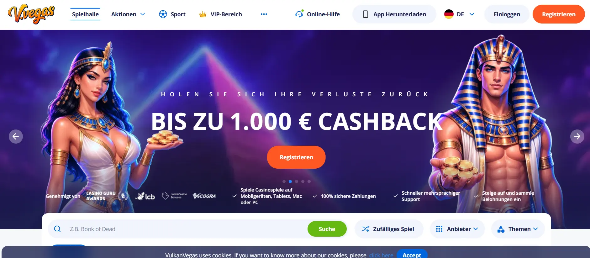 Vulkan Vegas Casino Testbericht